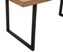 Tavolo da Pranzo Mumbai 175x90x77 cm in Legno di Acacia e in Ferro Marrone e Nero