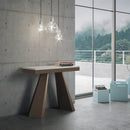 Consolle Allungabile 90-300x40x77 cm in Nobilitato Bianco