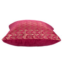 Set 2 Cuscini Decorativi 43x43x6 cm in Poliestere VdE Tivoli 1996 Deco Rosso