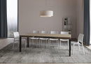 Tavolo Allungabile 120-204x80x77 cm Everyday Tortora Telaio Antracite