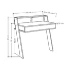 Scrivania da parete 94x50x91 cm Cowork tortora con cassetto