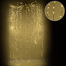 Cascata Luminosa 729 LED da Esterno cm Filo Bianco