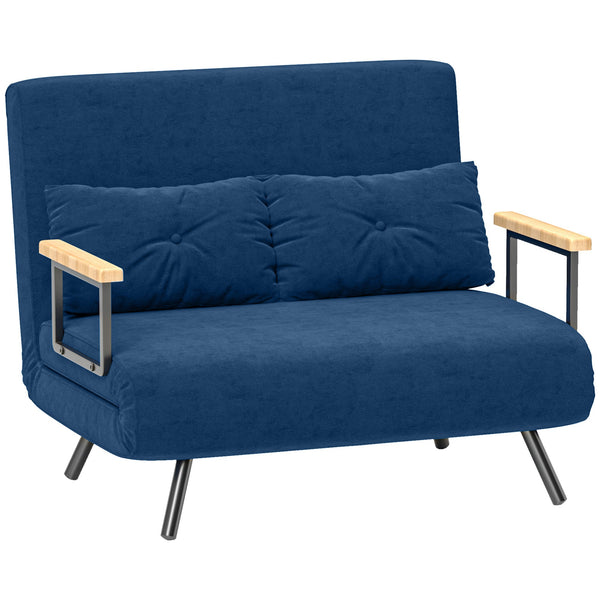 Divano Letto Schienale Regolabile 102x73x81 cm in Velluto Blu online