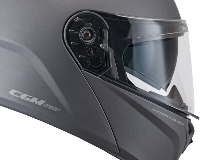 Casco Integrale per Scooter Visiera Lunga CGM Berlino 508A Titanium Opaco Varie Misure