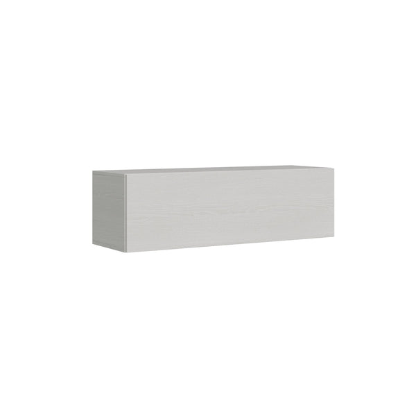 online Meuble TV mural avec porte abattante et passe-câbles 133,6x40x39,5 cm Frêne blanc