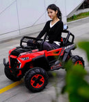 Macchina Elettrica per Bambini 12V Fuoristrada 4x4 Kidfun Cross Country Rossa