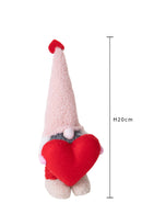 Set 3 Elfo con Cuori 11 H 20 cm 