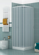 Box Doccia 1 Anta a Soffietto Apertura Laterale In PVC H185 Caldoni Manen