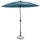 Parasol de jardin Ø2,7 m Mât Aluminium Ø38 mm Toile Polyester Paon