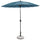 Parasol de jardin Ø2,7 m Mât Aluminium Ø38 mm Toile Polyester Paon