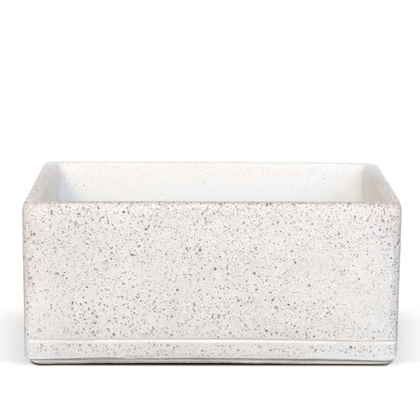 prezzo Lavello da Giardino Senza Rubinetto 45x30x20 cm in Cemento e Granulati di Marmo Rodi-TZ Bianco Terrazzo