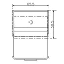 Mobile Lavatoio 65,5x50,5x87 cm 2 Cassetti Montegrappa Novella Dipiù Antracite