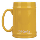 Boccale di Birra Ø8x13 cm in New Bone China VdE Tivoli 1996 Spqr giallo