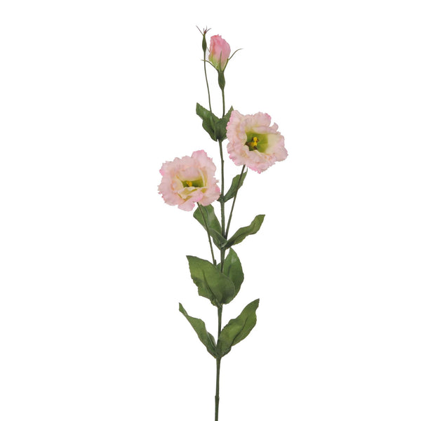 sconto Set 4 Lisianthus Artificiels Composé de 3 Fleurs Hauteur 82 cm Rose