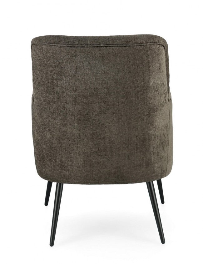 Poltrona Soggiorno 60x67x79 cm Adeline in Tessuto Timo