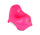 Pot pour enfant 25x22 cm en plastique coloré avec patins en caoutchouc antidérapants Fuchsia