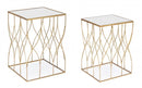 Set 2 Tavolini Quadrati Elenor