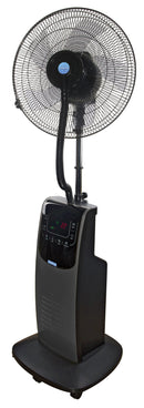 Ventilatore a Piantana da Interno con Nebulizzatore ad Acqua Jessen o Fresh Nero