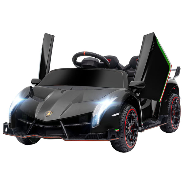 acquista Macchina Elettrica per Bambini 12V con Licenza Lamborghini Veneno Nero