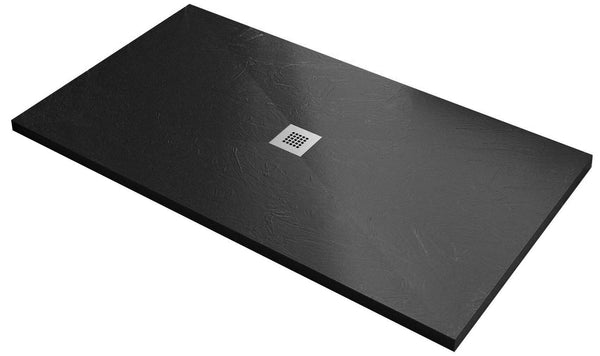 Receveur de douche en Bonussi Slate Stone Central Black Différentes tailles acquista