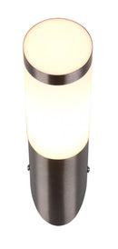 Applique da Esterno Attacco E27 in Acciaio  Nichel Satinato 