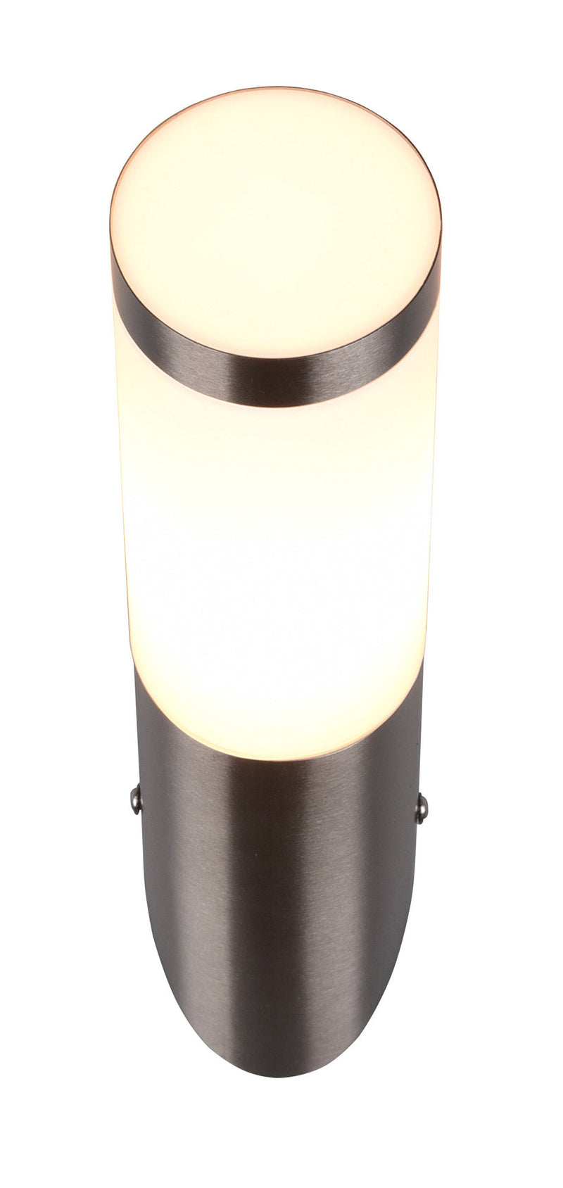 Applique da Esterno Attacco E27 in Acciaio  Nichel Satinato 