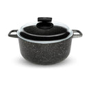 Casseruola con Coperchio in Vetro Antiaderente 2 Manici Ø24 cm Olympia Hard Cook