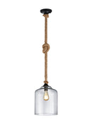 Lampada a Sospensione da Interno  E27 in Metallo Nero