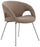 Chaise d'attente de bureau en tissu marron Tosini Pensacola