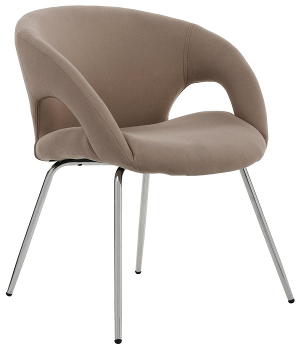 Chaise d'attente de bureau en tissu marron Tosini Pensacola online