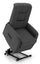 Fauteuil Releveur Electrique 1 Moteur en Microfibre Gris Foncé