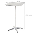 Tavolo da Bar in Acciaio Inox 60x60 cm  Break