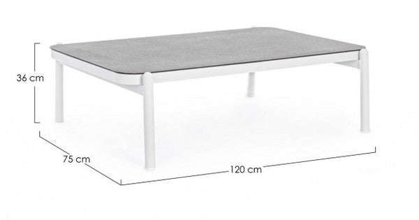 online Table basse Florencia blanche 120x75x36h cm