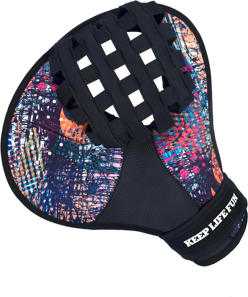 Waboba Catch Set Guantone e Palla per Mare o Piscina Nero