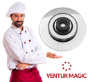 Coperchio Magico Antiodore Ventur Magic in Acciaio Inox Pomolo Nero Varie Misure
