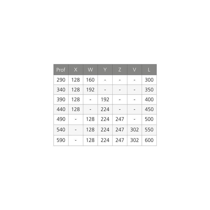 Guide a Scomparsa Slippe per Cassetti ad Estrazione Totale P290 Zincato B Emuca
