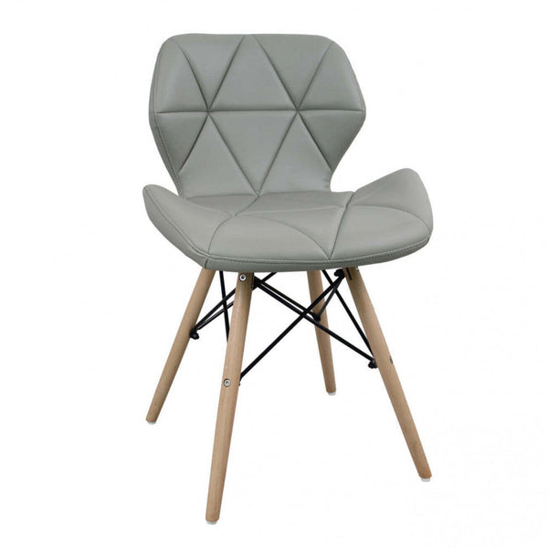 acquista Chaise Annapolis grise 41x49x71 h cm en similicuir gris