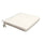 Coussin d'assise Real 39x39x4 cm en polyester écru