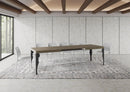 Tavolo Allungabile 200-460x90x77 cm Paxon Tortora Telaio Antracite 