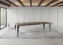 Tavolo Allungabile 180-440x90x77 cm Paxon Tortora Telaio Antracite 