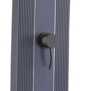 Doccia Solare da Giardino 30L Miscelatore e Lavapiedi Sined Lea Grigia