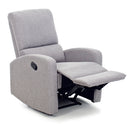 Poltrona Relax Reclinabile Manuale in Tessuto Fiorella Grigia