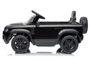 Macchina Elettrica per Bambini Licenza Land Rover Defender Small 12V con Telecomando Nero