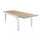 Table Extensible Cayman 160/240x95x75 h cm en Aluminium Blanc