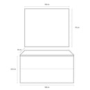 Mobile da Bagno sospeso Samoa 10 Laccato Rosso TFT