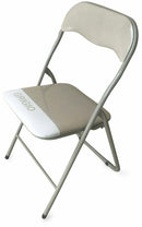 Set 6 Sedie Pieghevoli in Metallo Soriani Grigie