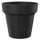 Vase Ø80x72 cm en résine Arkema POT S Anthracite