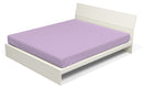 Lenzuolo Sotto con Angoli ed Elastico Tinta Unita Lilla