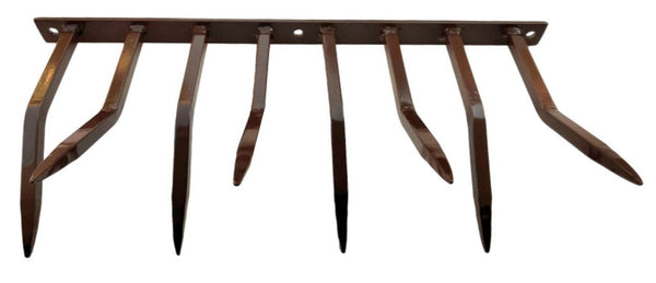 Barrière Anti-intrusion avec Pointes en Acier 49x24 cm pour Balcons Murs Marron acquista