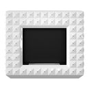 Camino a Bioetanolo da Pavimento 113x97,3 cm Flig Boise Swarovski Bianco Lucido 